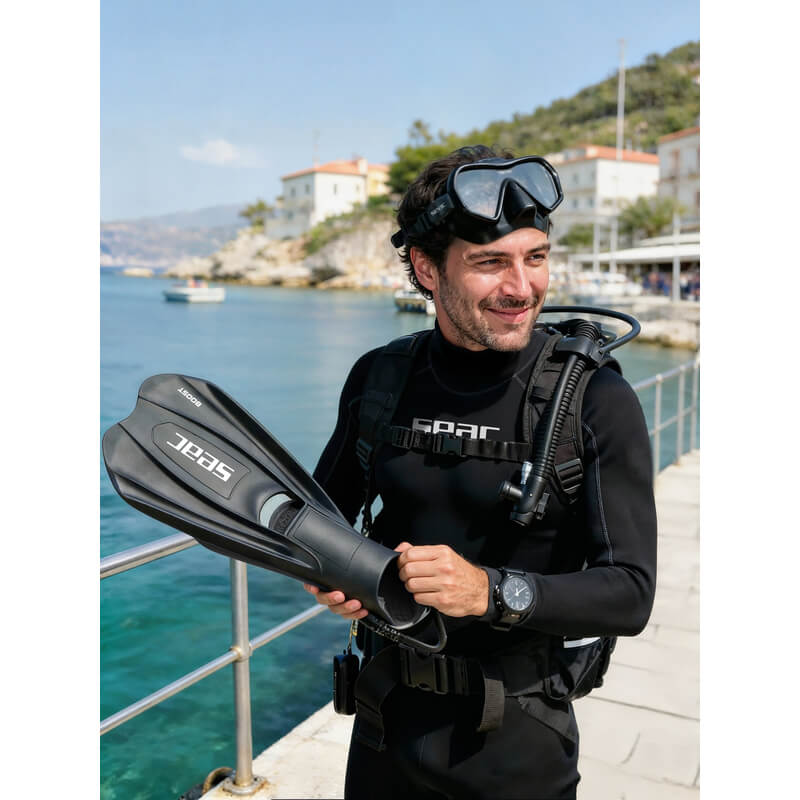 SEAC Mask & Snorkelset (Pura + Reverse Dry)