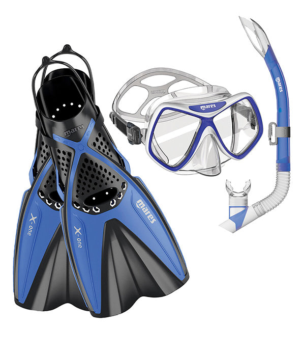 Mares-snorklauspaketti (X-One + Ridley)