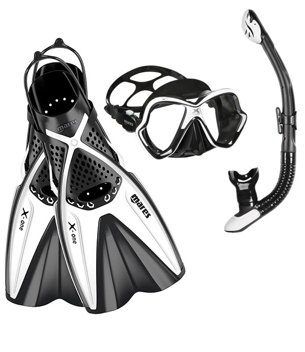 Mares-snorklauspaketti (X-One + X-Vision + Ergo Dry)
